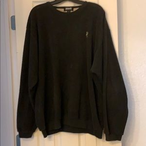 Black fleece crewneck
